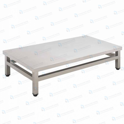 Подтоварник ПТ 600x600x300, каркас нержавеющая труба, столешница AISI430